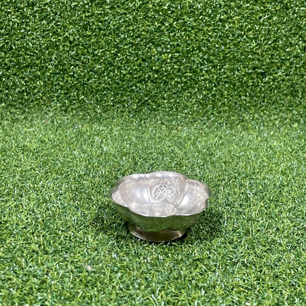 Vintage Sanborns Mexico Sterling Silver Rose Flower Ring Trinket Dish